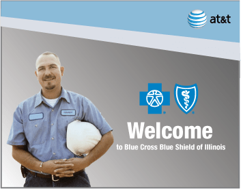 Corporate benefits design sample - Flash landing page