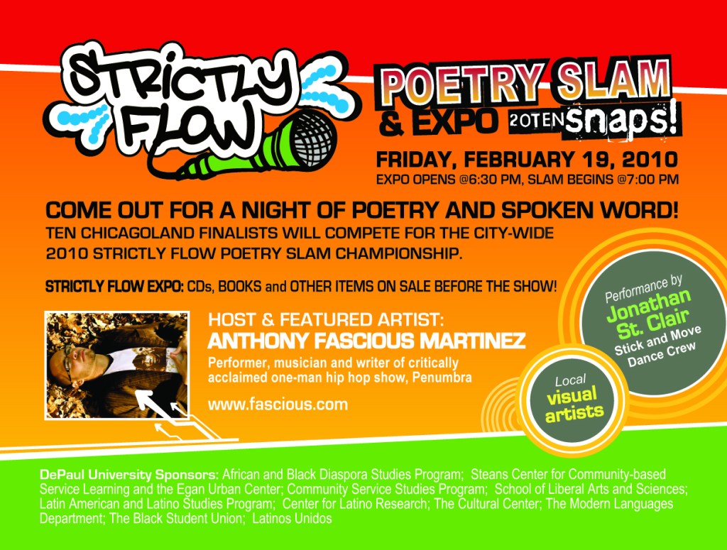 Strictly Flow promotional design - plugger back