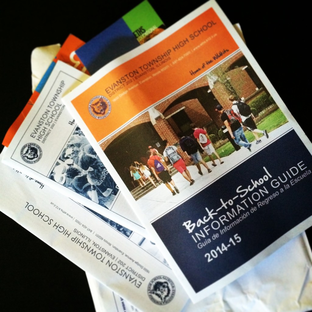 Back-to-school mailer contents