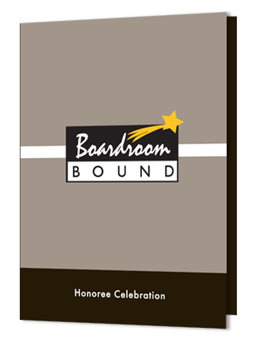 Corporate event invitation design sample - cover