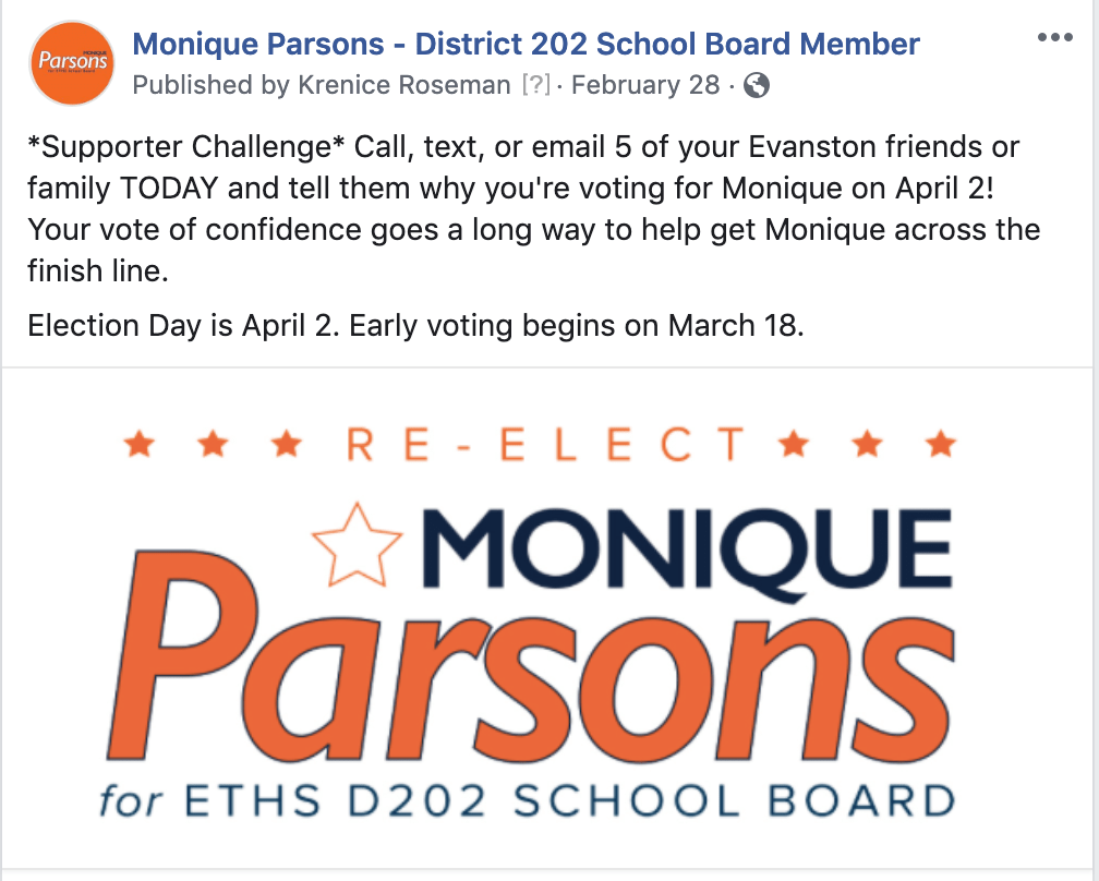 campaign social media post sample