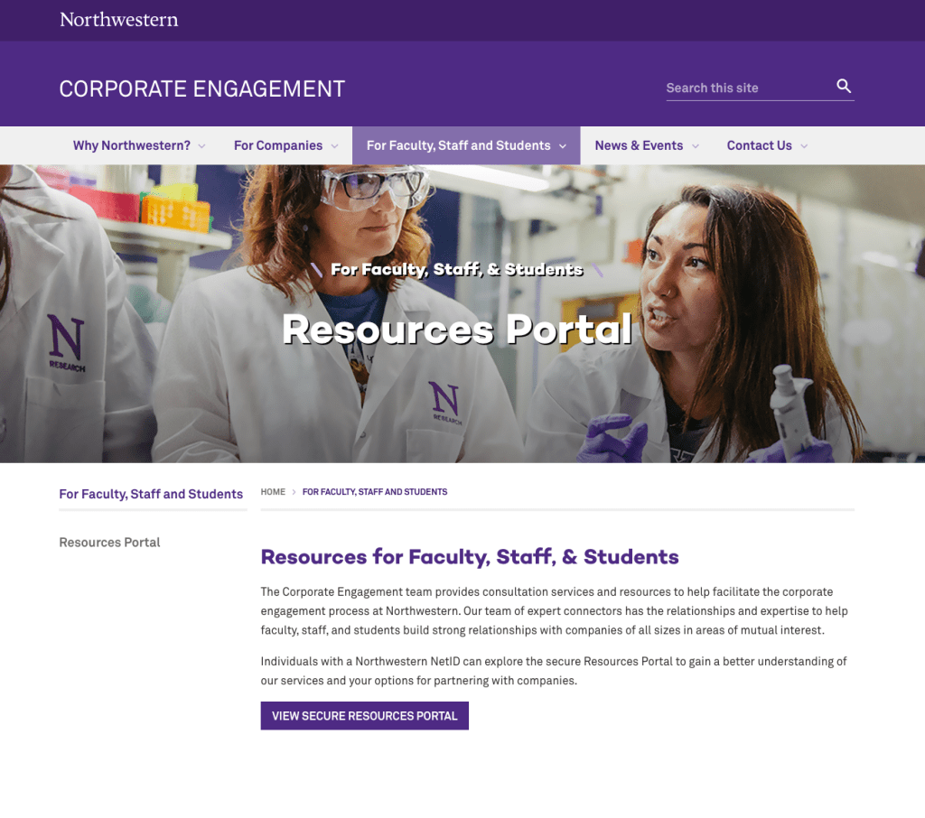 Website – Northwestern University